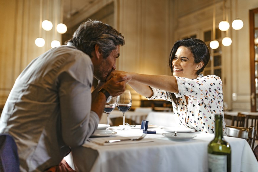 To mennesker på date. Artikkelbilde. Foto.